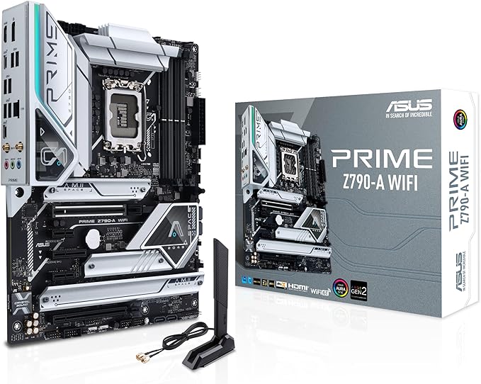 ASUS Prime Z790-A WiFi 6E LGA 1700(Intel®13th&12th) ATX Motherboard (16+1 DrMOS, PCIe 5.0,DDR5,4X M.2 Slots,2.5 Gb LAN,USB 3.2 Gen 2 Front Panel Type-C, Thunderbolt™ 4/USB4, DP) ASUS Prime Z790-A WiFi 6E LGA 1700(Intel®13th&12th) ATX Motherboard (16+1 DrMOS, PCIe 5.0,DDR5,4X M.2 Slots,2.5 Gb LAN,USB 3.2 Gen 2 Front Panel Type-C, Thunderbolt™ 4/USB4, DP)
